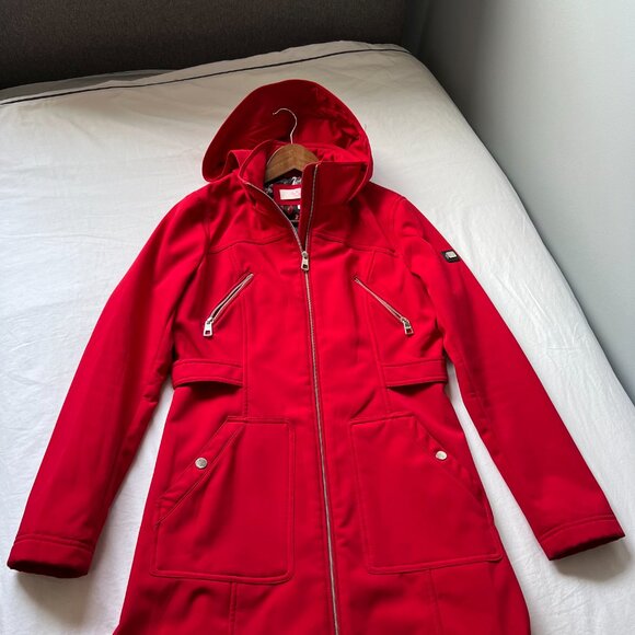 Red Autumn Jacket with Fleece Lining - Picture 7 of 14